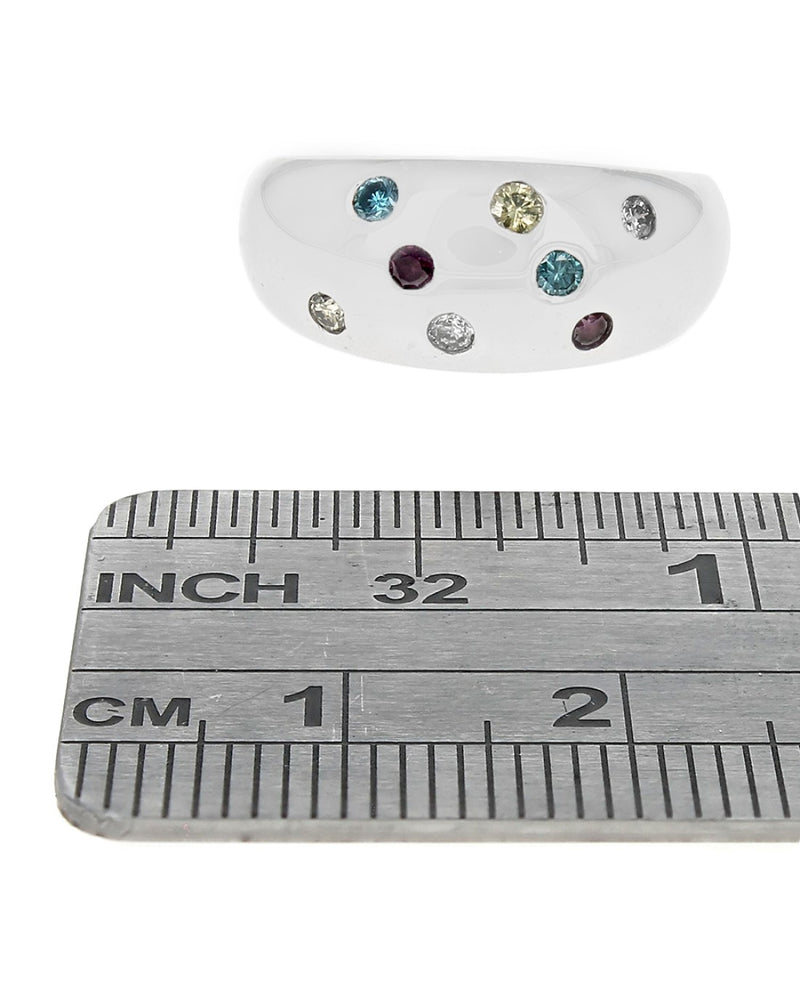 Multi Color Diamond Dome Band