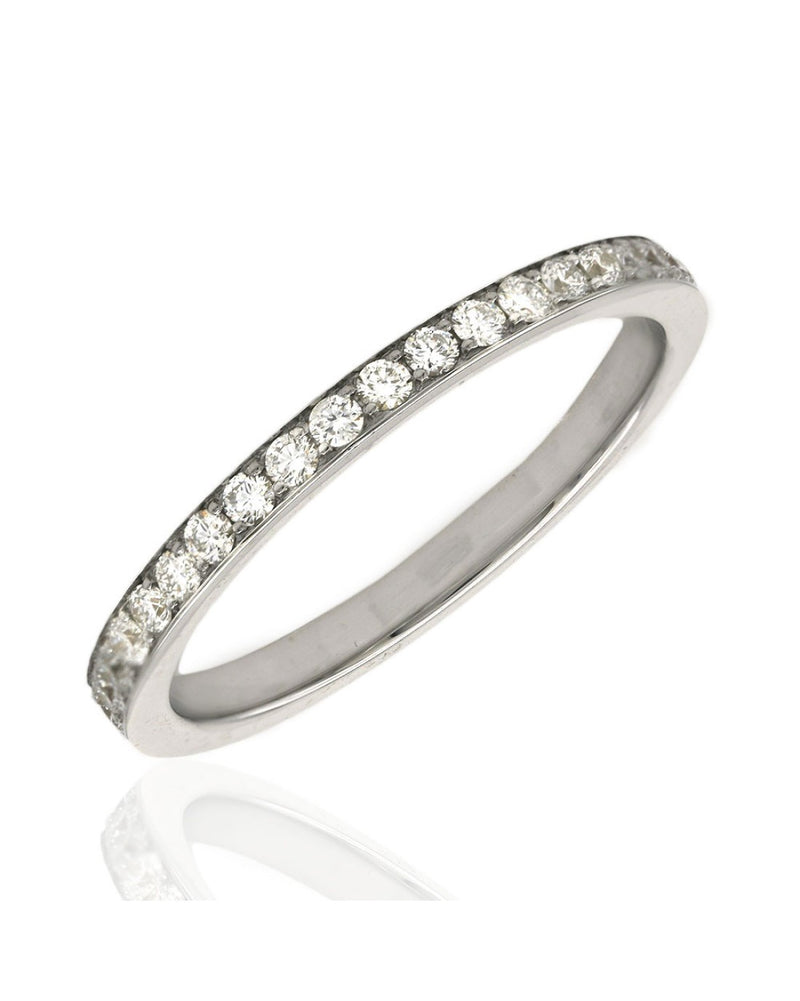 Round Diamond Eternity Band in White Gold