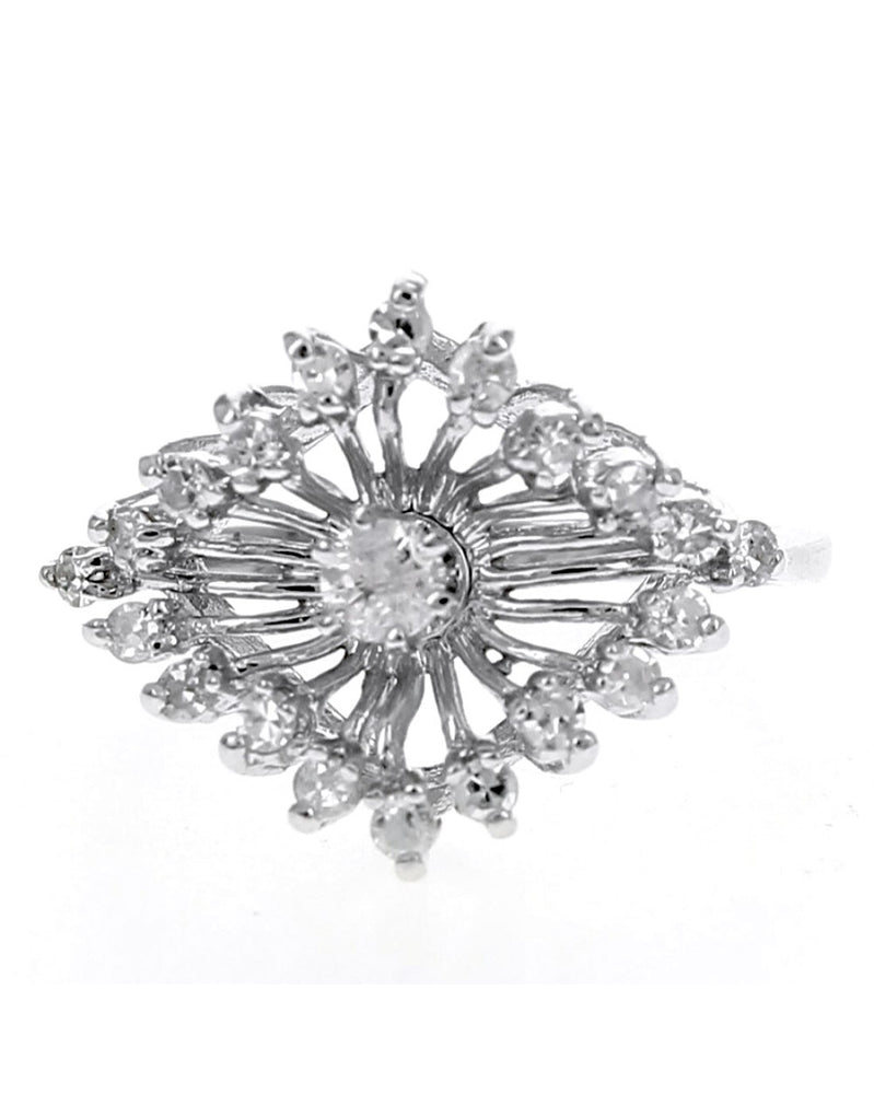 Vintage Diamond Spray Motif Ring