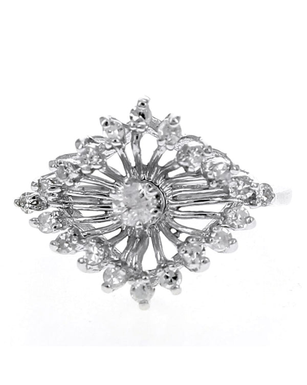 Vintage Diamond Spray Motif Ring