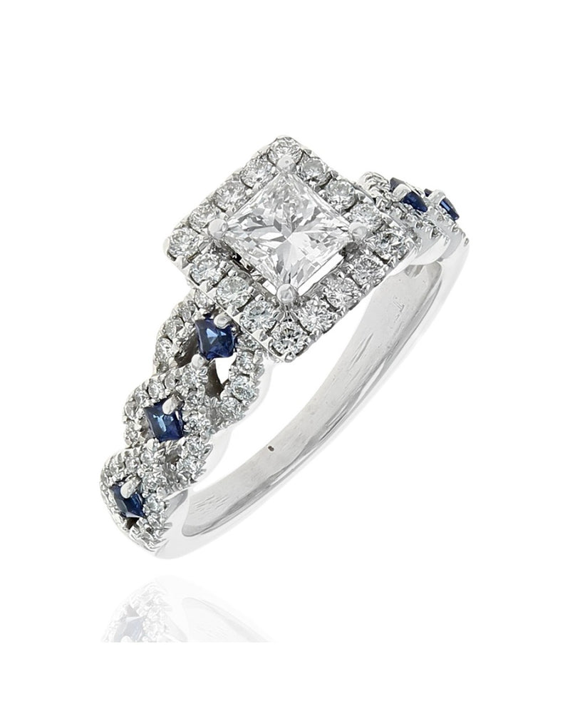 Vera Wang Love Collection Princess Center Diamond Sapphire