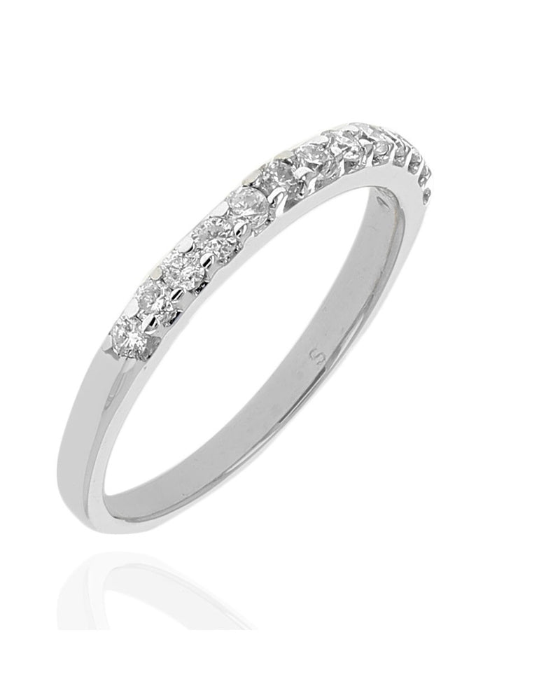 Diamond Wedding Band in White Gold