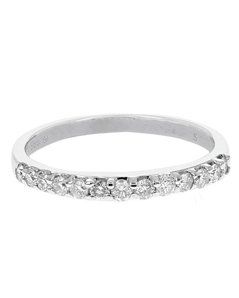 Diamond Wedding Band in White Gold