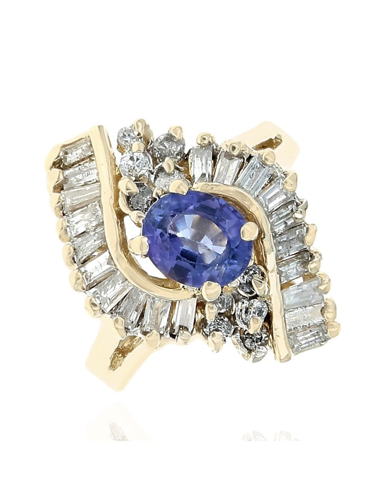 Le Vian Tanzanite and Diamond Bypass Ring