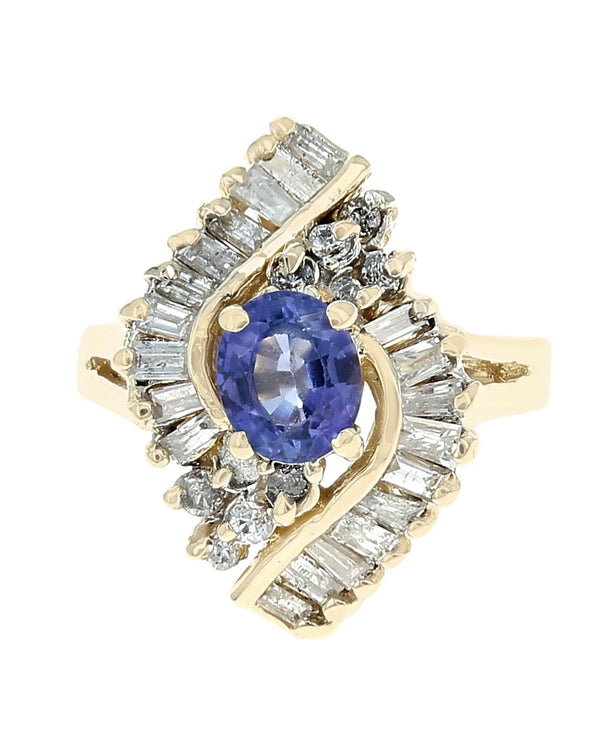 Le Vian Tanzanite and Diamond Bypass Ring
