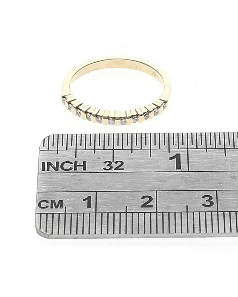 Bar Set Diamond Thin Band