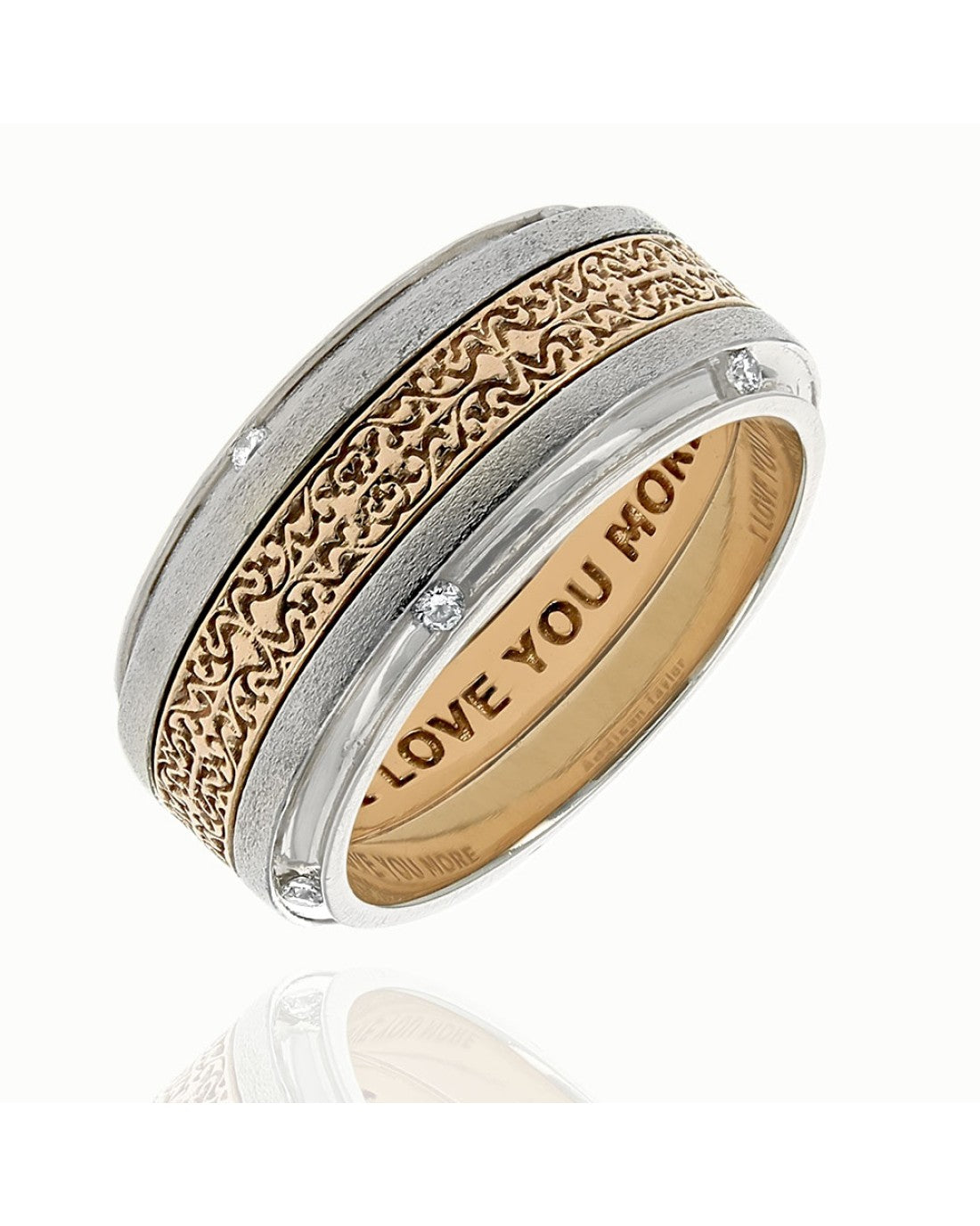 Gentlemans Addison Taylor 2 Tone Diamomnd Step Side Band – E.D ...