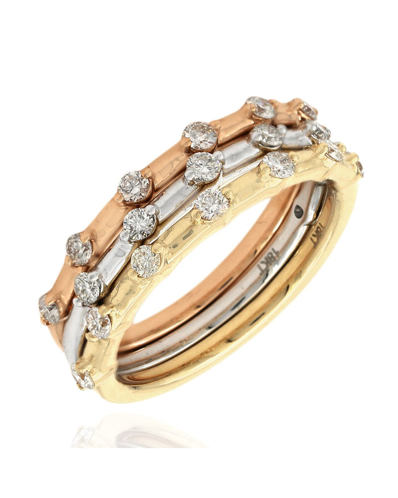Trio of Diamond Stack Rings