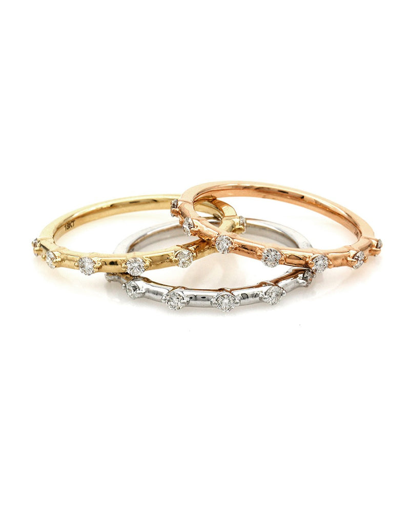 Trio of Diamond Stack Rings
