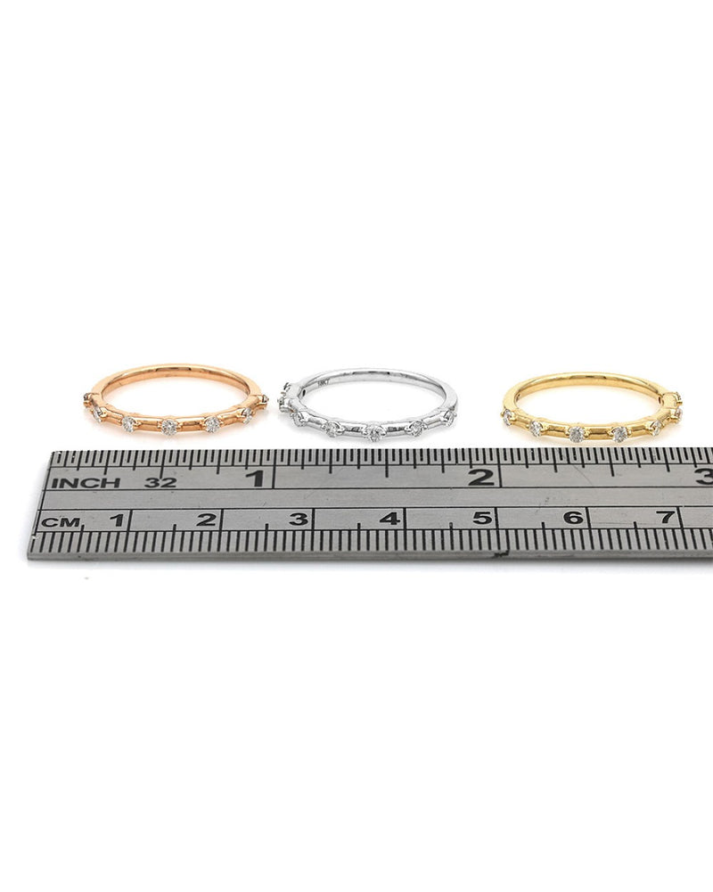 Trio of Diamond Stack Rings