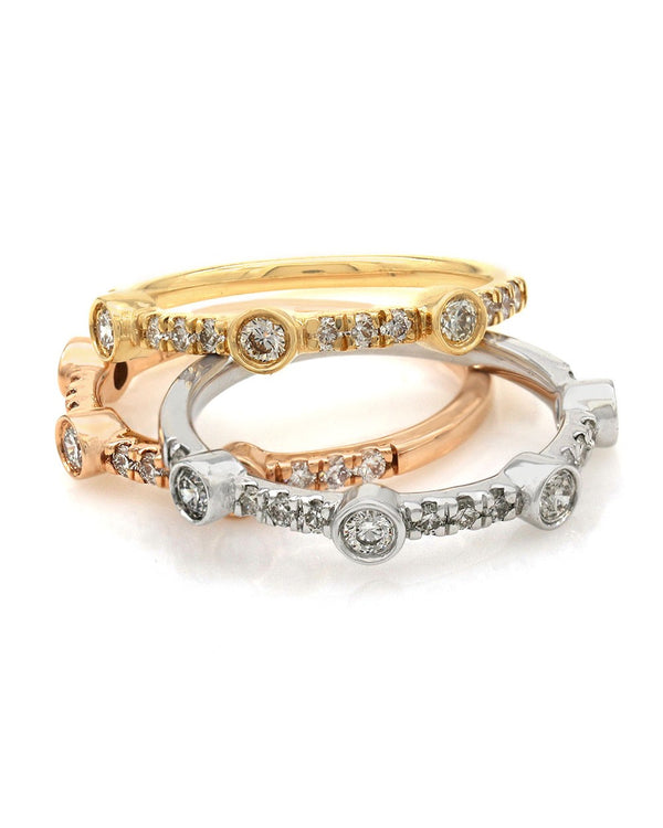 Trio of Diamond Stack Rings