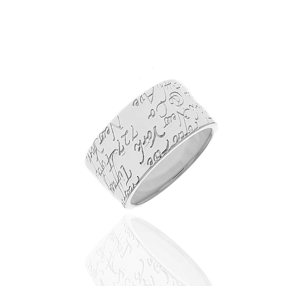 Tiffany & Co. Script Notes Band in Silver