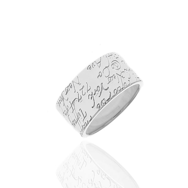 Tiffany & Co. Script Notes Band in Silver