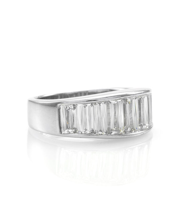 Christopher Designs Crisscut Diamond Band/ Ring in Platinum