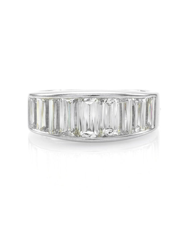 Christopher Designs Crisscut Diamond Band/ Ring in Platinum