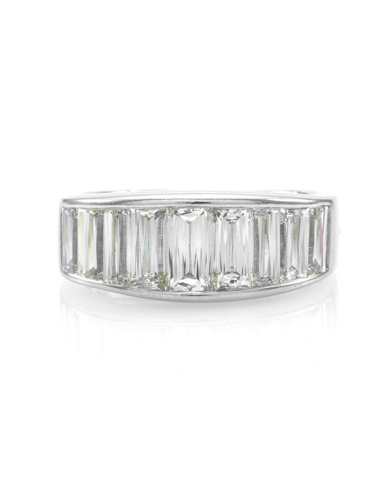 Christopher Designs Crisscut Diamond Band/ Ring in Platinum