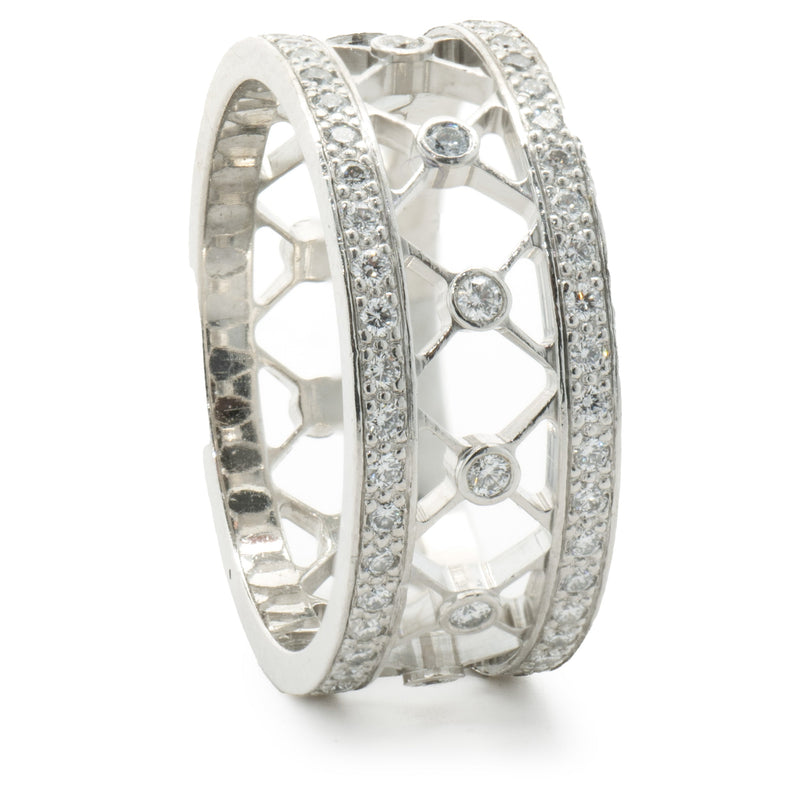 Tiffany & Co. Platinum Diamond Cutout Cigar Band