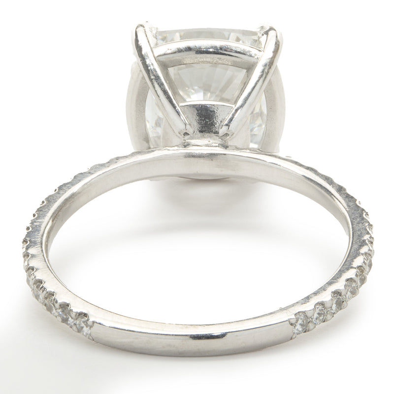 14 Karat White Gold Diamond Engagement Ring