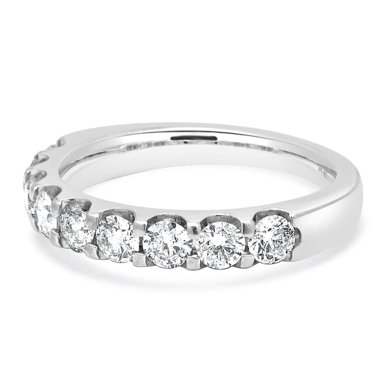 14 Karat White Diamond Common Pronged Anniversary Band