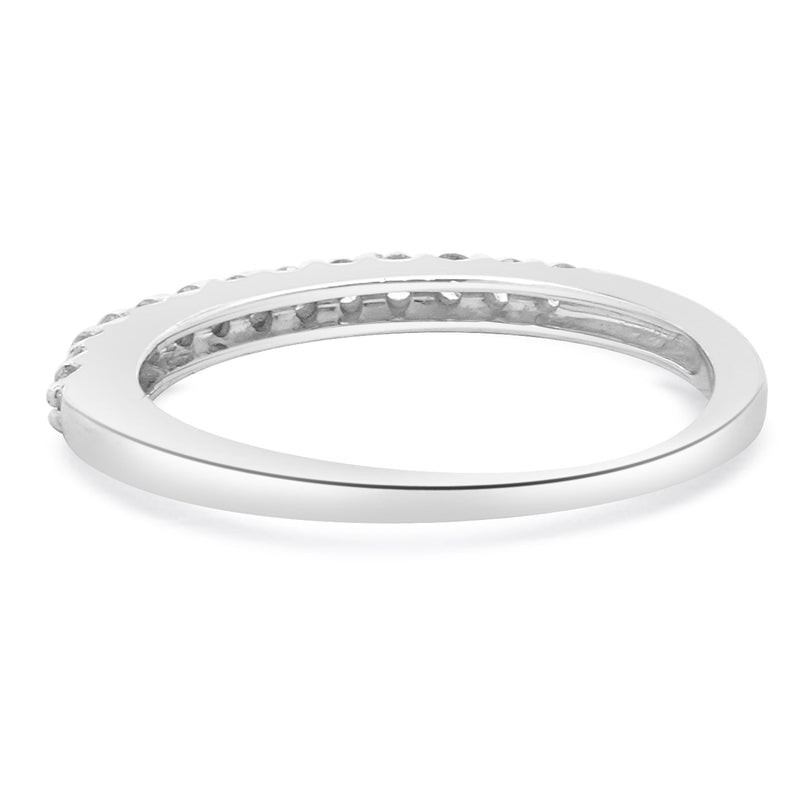 14 Karat White Gold Diamond Band
