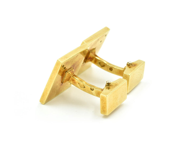 14k Yellow Gold and Black Onyx Toggle Cufflinks 14.30 Grams