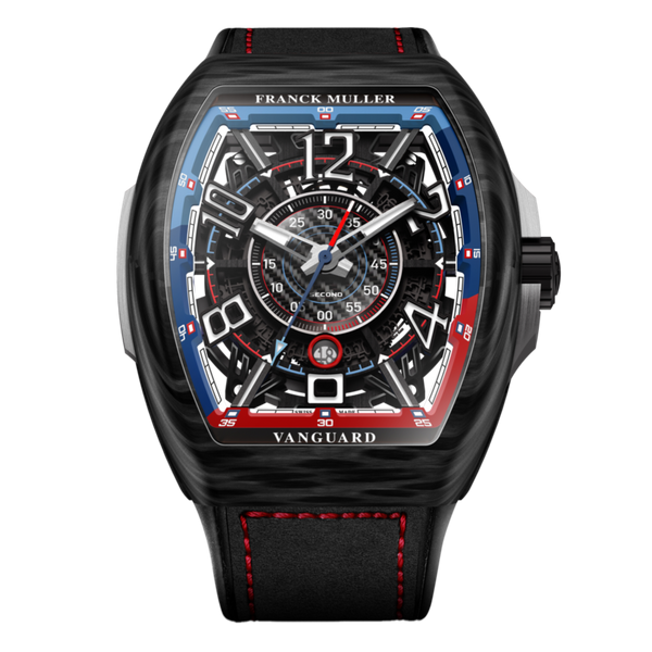 Franck Muller Vanguard Bill Auberlen Skeleton 44mm Carbon V45SCSQTRCGBACBAC