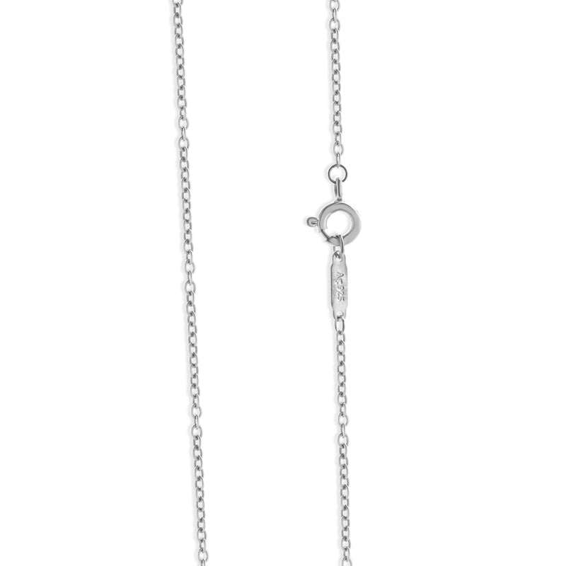 Tiffany & Co. Sterling Silver Open Heart Key Necklace