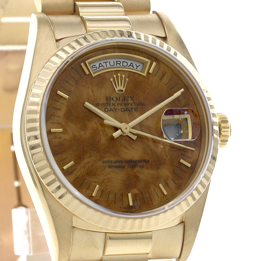 Rolex Day-Date Yellow Gold 36mm President Maple Wood 18238