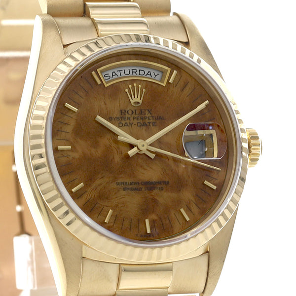 Rolex Day-Date Yellow Gold 36mm President Maple Wood 18238