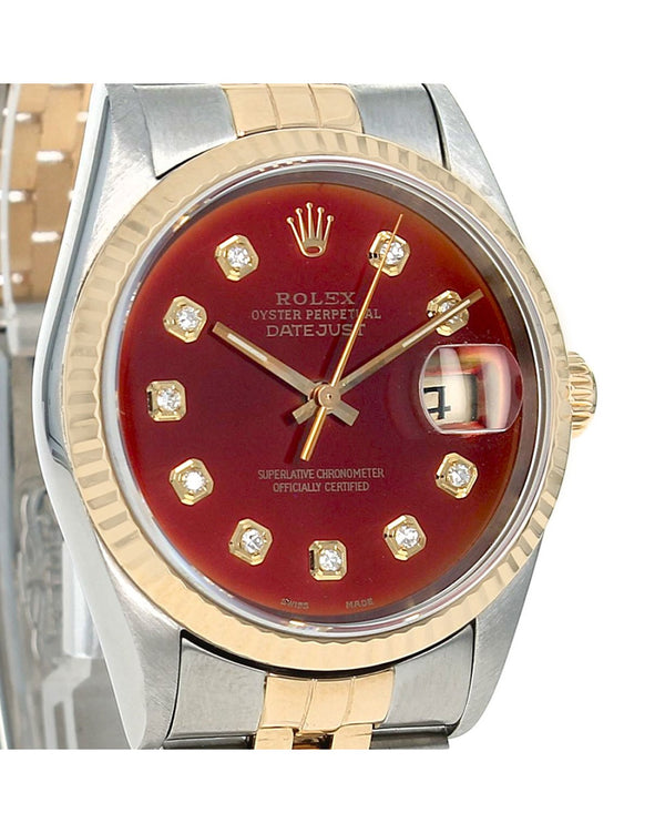 Rolex Datejust 36 Stainless Steel Yellow Gold 16233