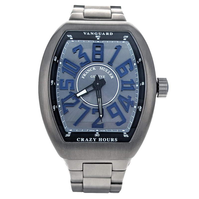 Franck Muller Vanguard Crazy Hours Titanium V45CHTTBRBL