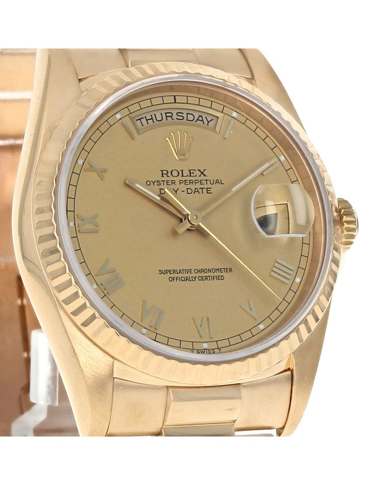 Rolex Day-Date 36 Yellow Gold President 18238