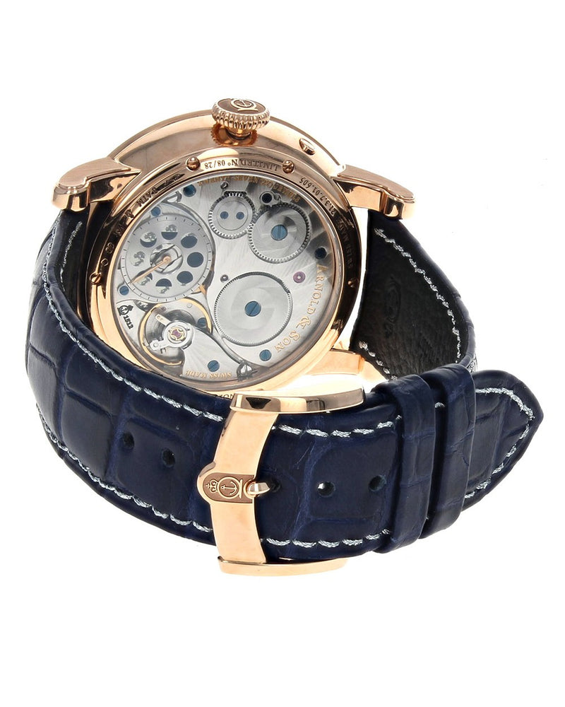 Arnold & Son Perpetual Moon Obsidian Dial Rose Gold 21.3.7.01.05 1GLAR.Z01A.C154A