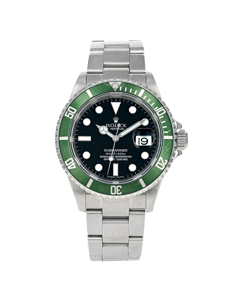 Rolex Submariner Date 40mm Stainless Steel Kermit 16610T