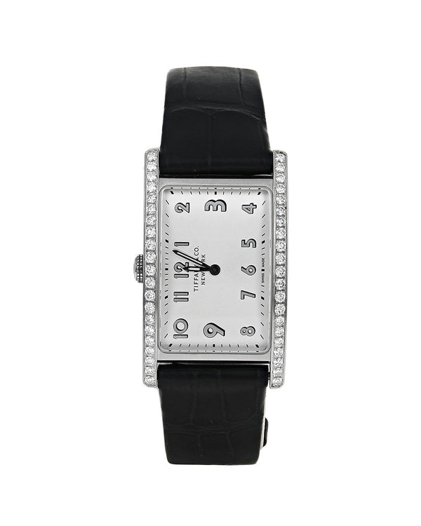 Tiffany & Co East West Mini 2-Hand Stainless Steel Diamonds