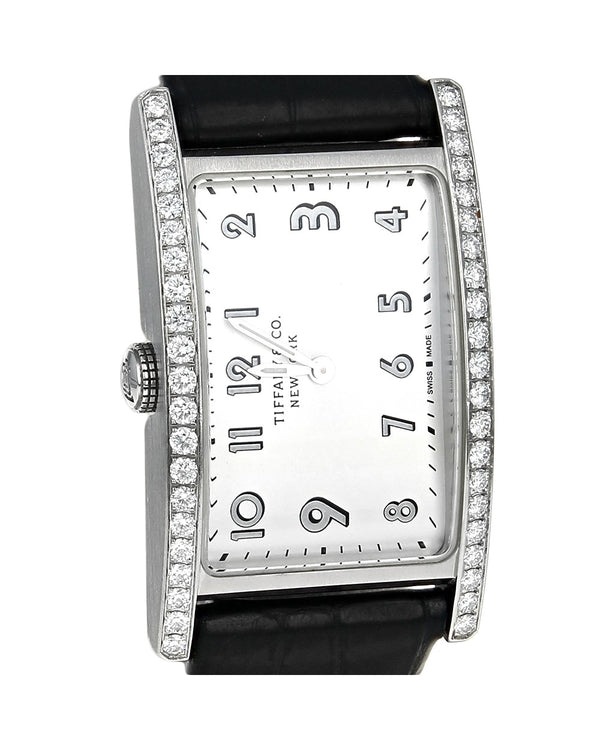 Tiffany & Co East West Mini 2-Hand Stainless Steel Diamonds