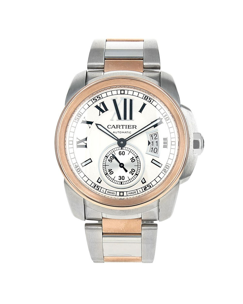 Calibre de Cartier 42mm Stainless Steel Rose Gold 3389 W7100036