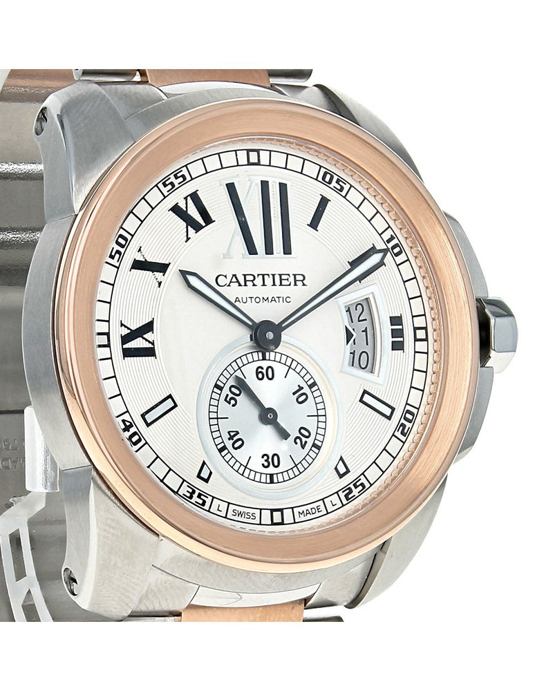 Calibre de Cartier 42mm Stainless Steel Rose Gold 3389 W7100036