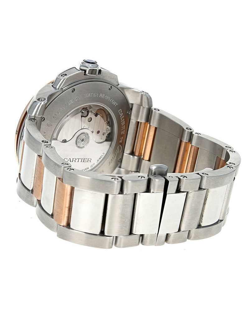 Calibre de Cartier 42mm Stainless Steel Rose Gold 3389 W7100036