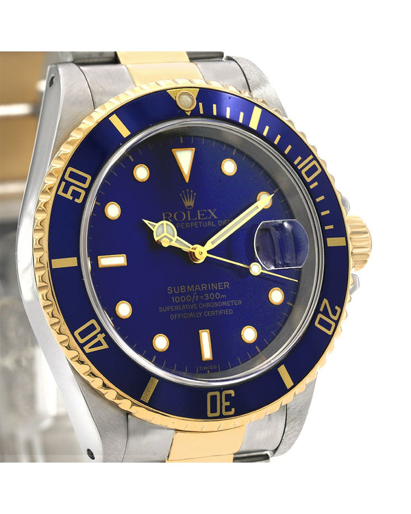 Rolex Submariner Date 40mm Stainless Steel Yellow Gold 16613