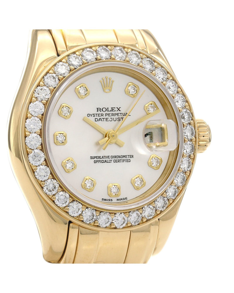 Rolex Lady-Datejust Masterpiece Pearlmaster 29mm Yellow Gold 69298