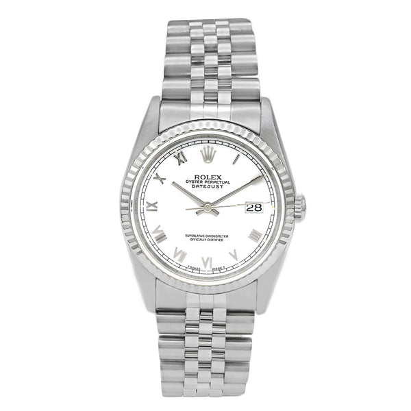 Rolex Datejust 36 Stainless Steel White Gold 16234