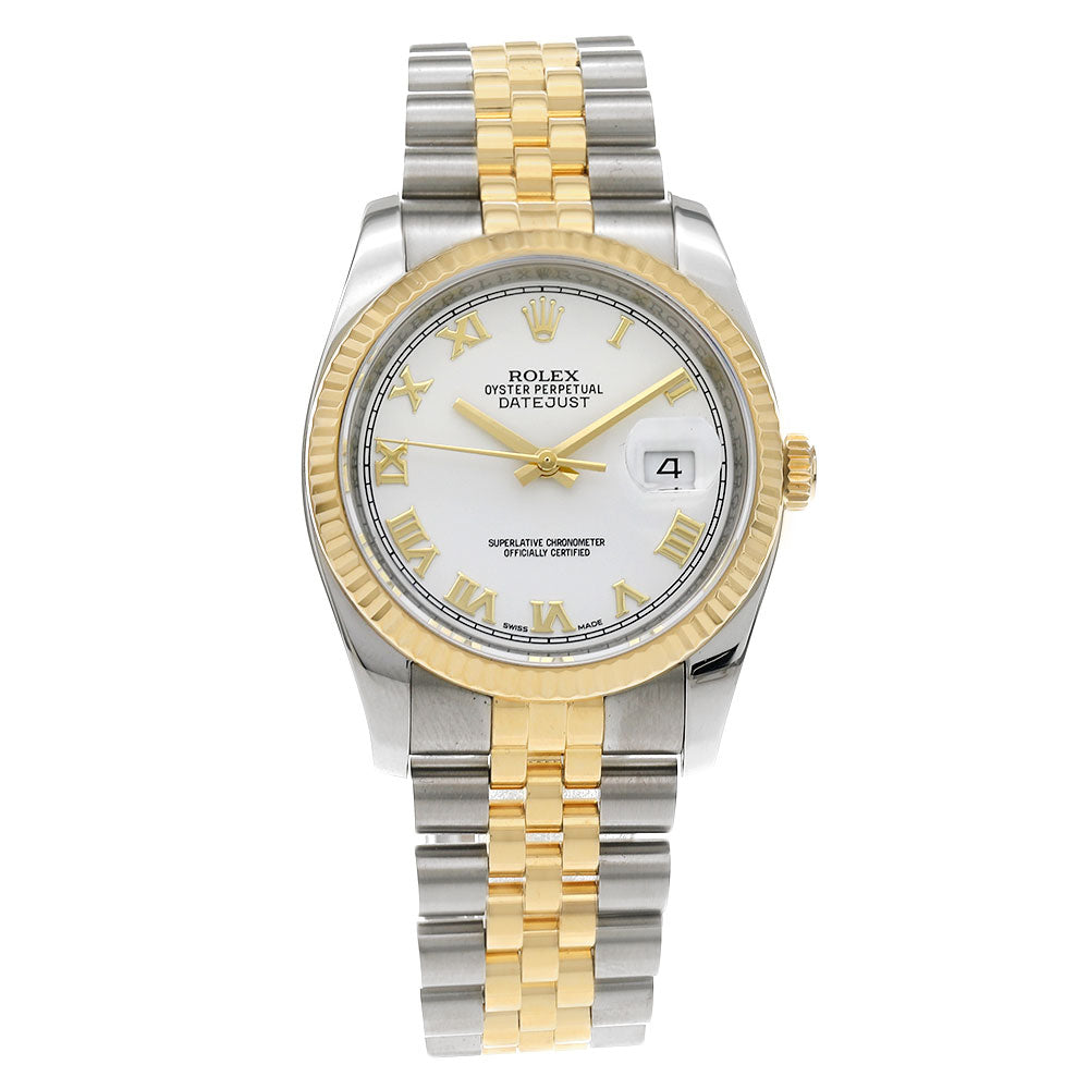 Rolex Datejust 36 Stainless Steel Yellow Gold 116233