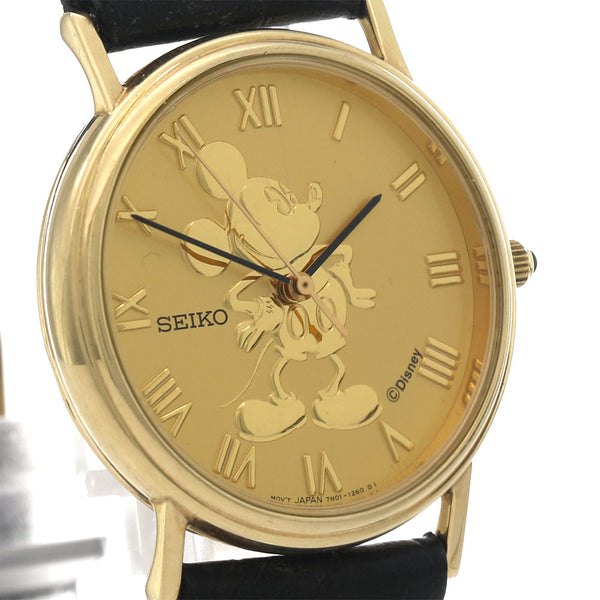 Seiko 14K Yellow Gold Disney Mickey Mouse 7N01-6869