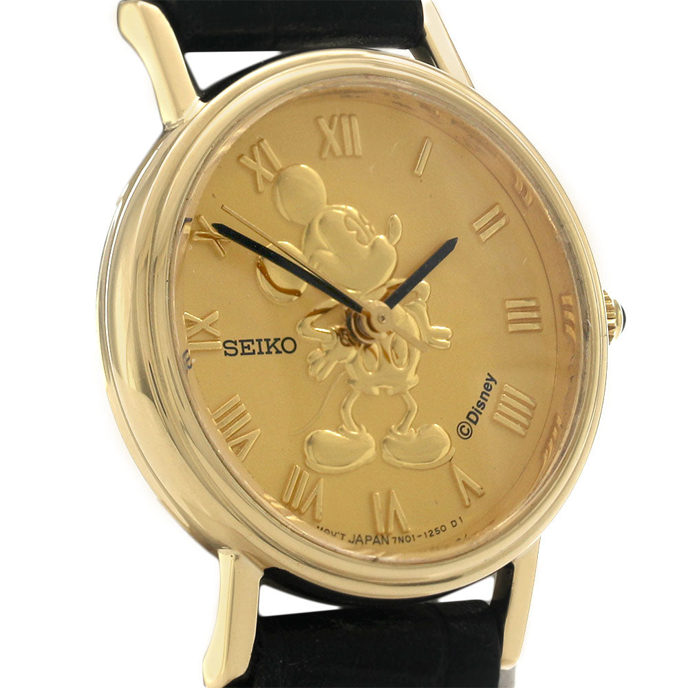 Seiko 14K Yellow Gold Disney Mickey Mouse 7N01-6859