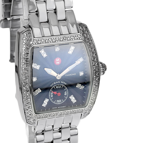 Michele Urban Mini Stainless Steel Diamonds MW02A01A2927