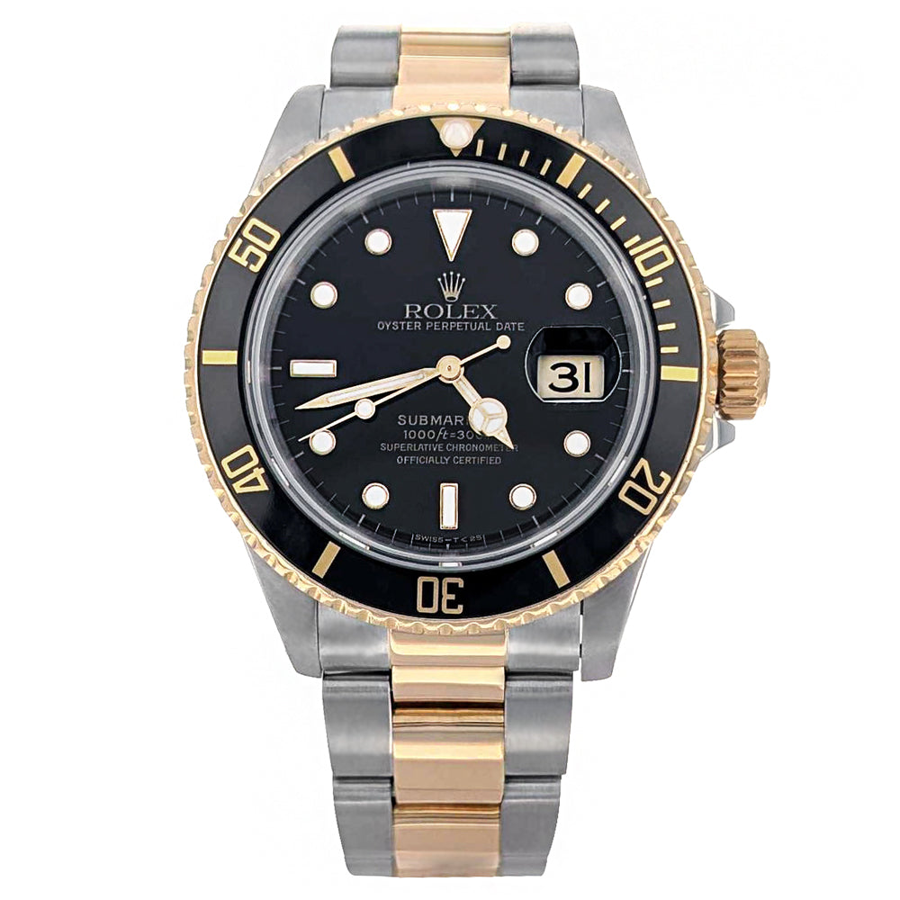 Rolex Submariner Date 40mm Stainless Steel Yellow Gold 16613