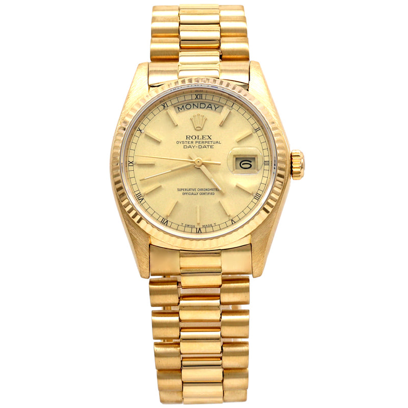 Rolex Day-Date 36 Yellow Gold President 18038