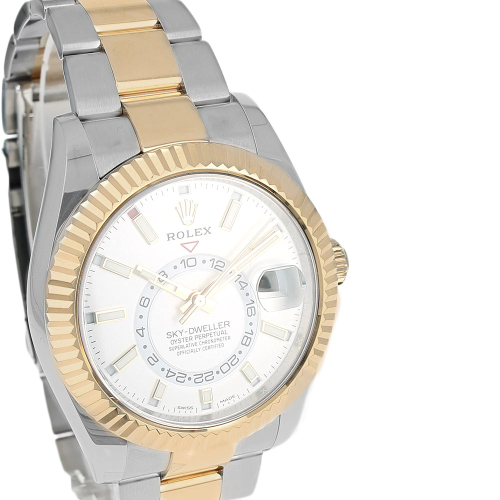 Rolex Sky-Dweller 42mm Stainless Steel Yellow Gold 326933