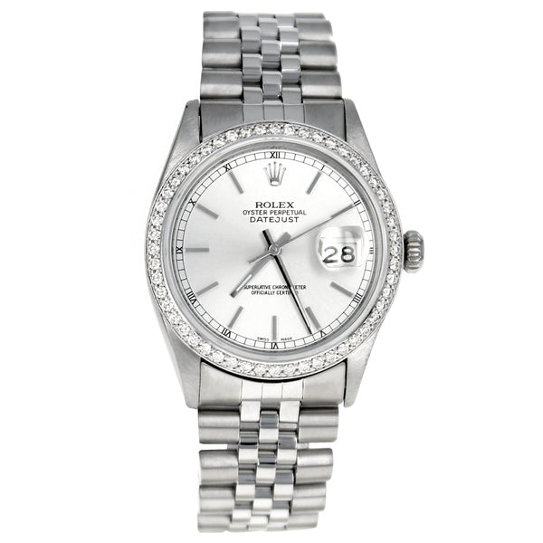 Rolex Datejust 36mm Stainless Steel White Gold 16013